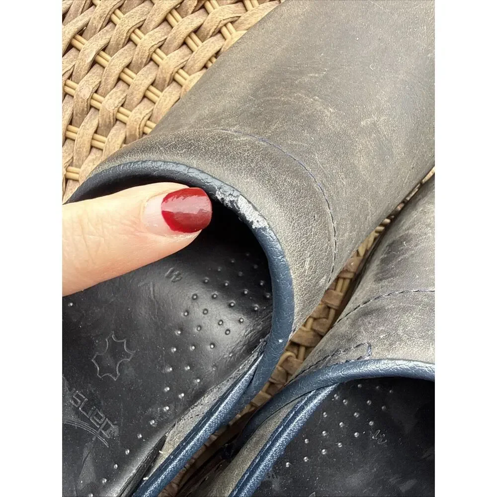 Dansko Black Leather Mules - Picture 9 of 14